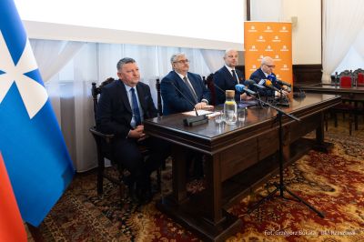 zdjęcie z podpisania porozumienia dotyczącego północno-wschodniej obwodnicy Rzeszowa, fot. Grzegorz Bukała, Urząd Miasta Rzeszowa